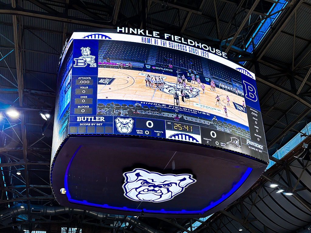 Hinkle Fieldhouse LED center hung