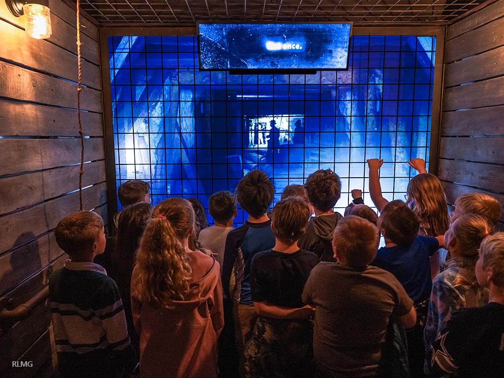LED Mineshaft experience exhibit