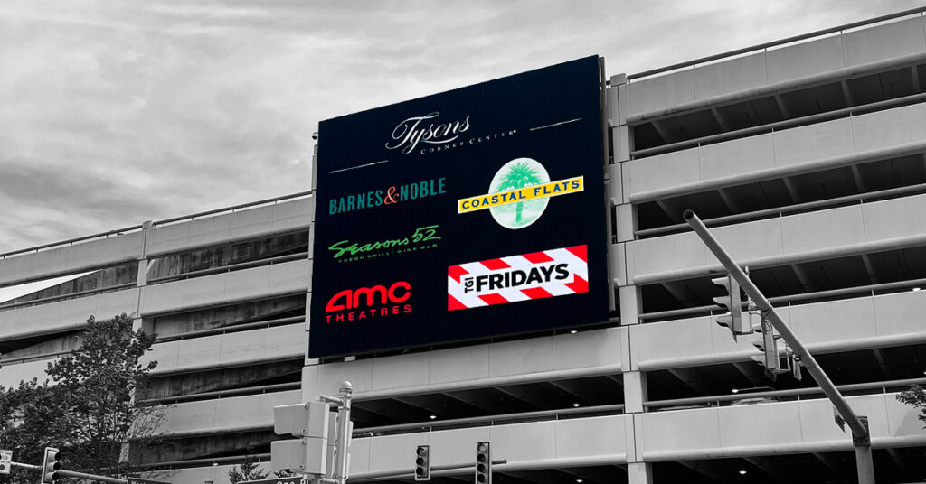 Tysons Corner Center LED screen news thumbnail