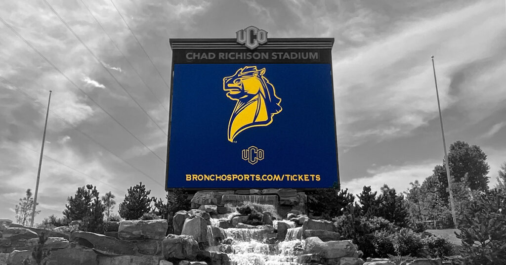 UCO Football Stadium LED scoreboard news thumbnail
