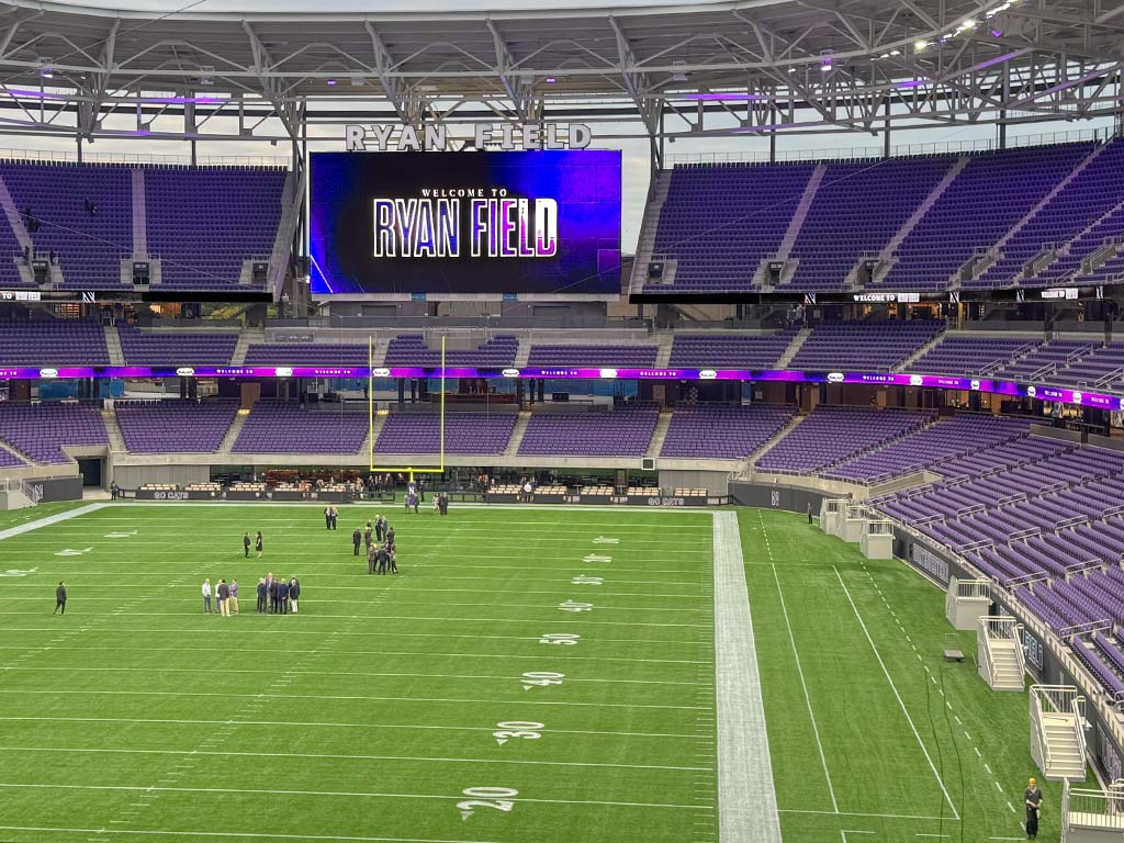 Northwestern University football stadium LED