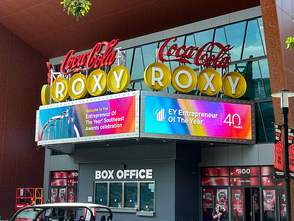 Coca Cola Roxy LED marquee