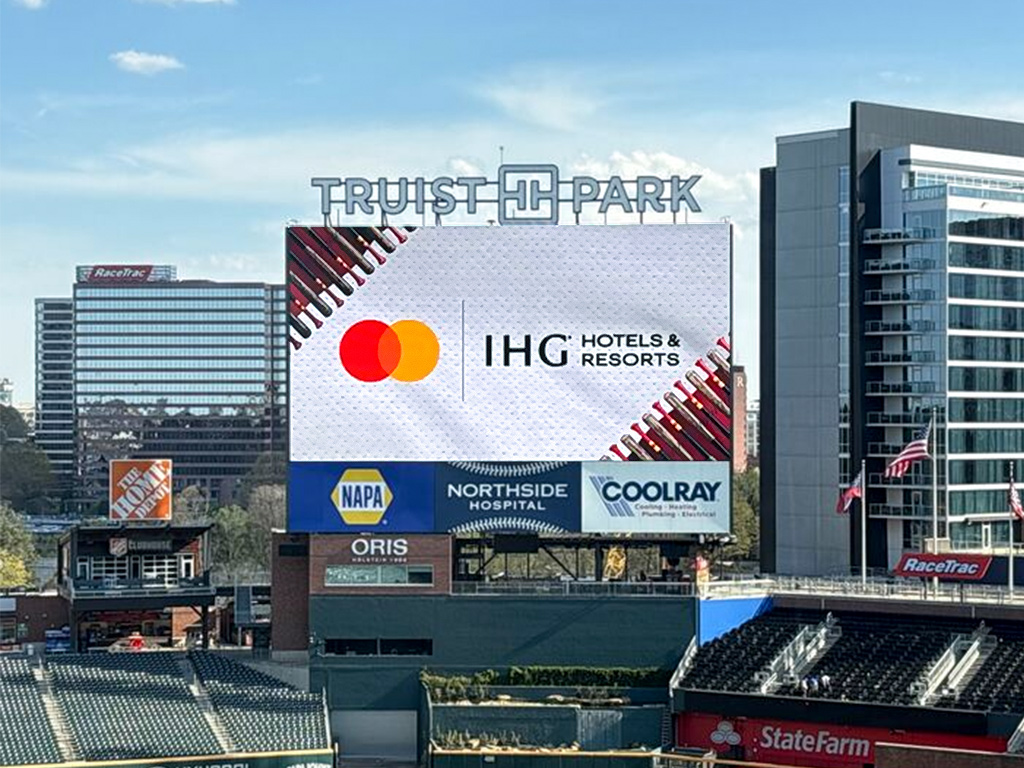 Truist Park center field LED screen
