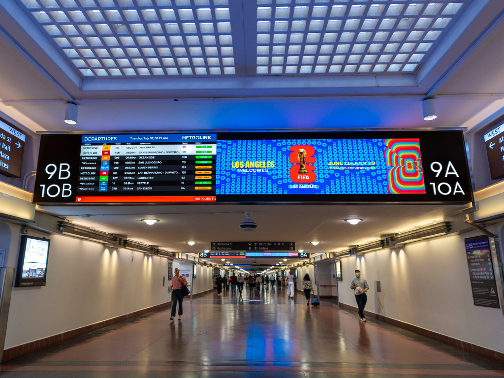 Union Station LED advertising and wayfinding