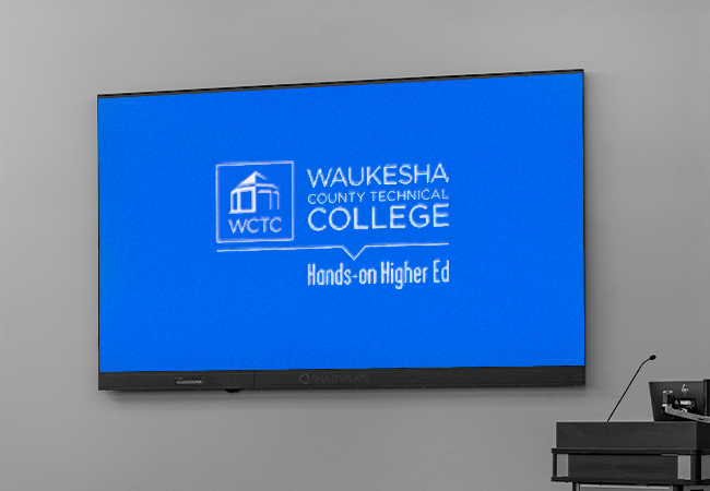 Waukesha County Technical College Classroom Displays